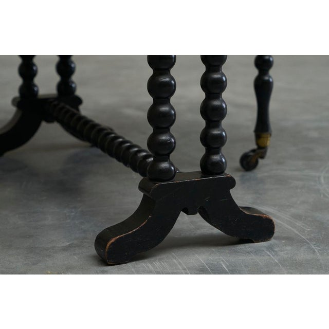 Ebonized Bobbin Turned Baby Sutherland Table, England, Late 19th Century For Sale - Image 15 of 18