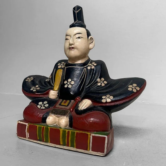 Black Japanese Tenjin Figure, 1950s For Sale - Image 8 of 10