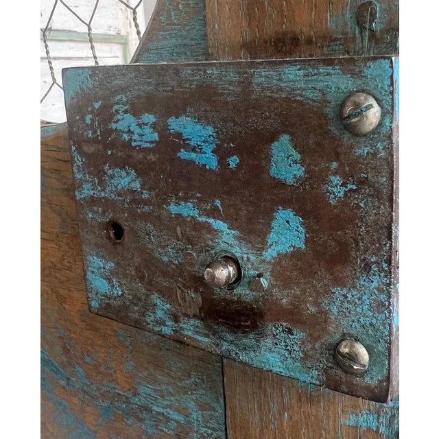 19th C. French Painted Armoire For Sale - Image 11 of 12