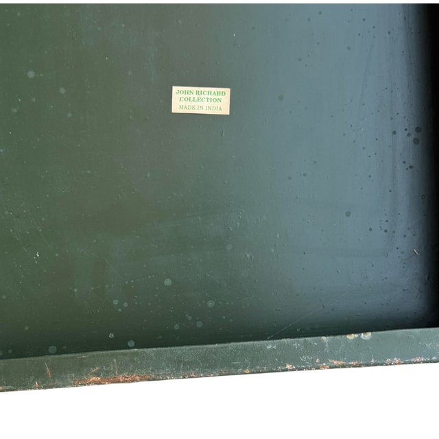 Vintage John Richard Collection Metal Footed Planter on Stand For Sale - Image 10 of 10