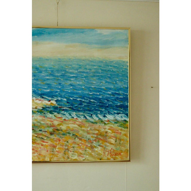 Gunnar Ingemar Erixon, Coastal Landscape, 1992, Oil on Canvas, Framed For Sale - Image 4 of 11