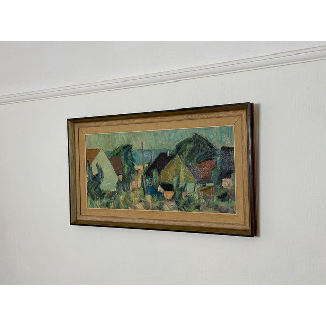 Carl Berndtsson, Fiskeläge, 1960s, Oil on Canvas For Sale - Image 18 of 18