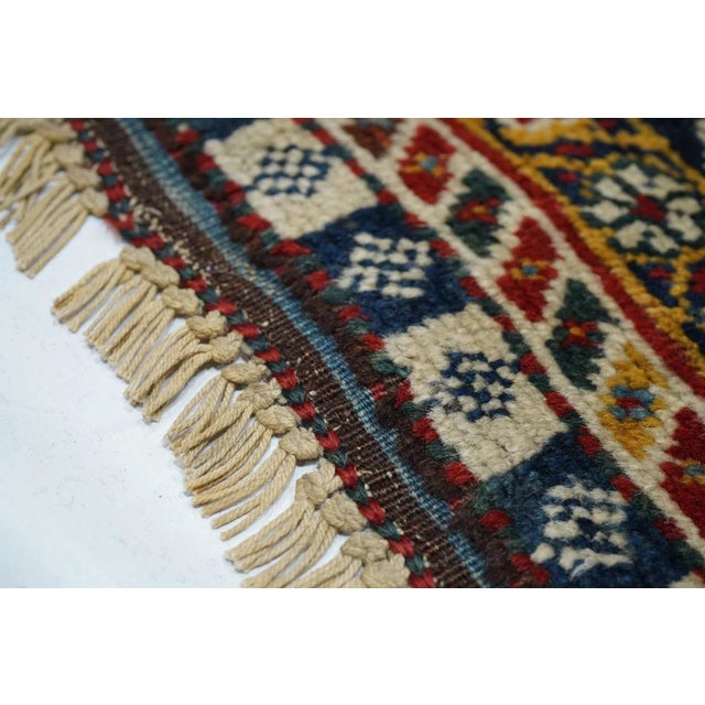 Antique Qashqai Rug 3'10'' x 7'1'' For Sale - Image 4 of 8