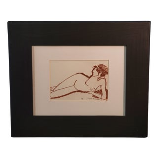 Lucien Vignolle, Homage to Modigliani, 1990s, Artwork on Paper For Sale