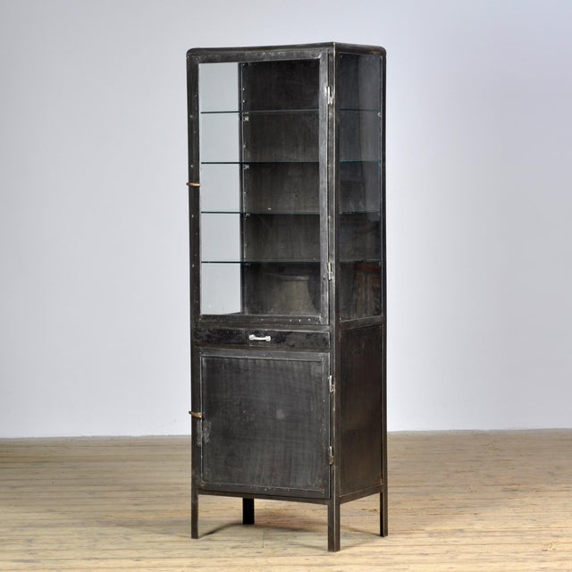 Polished Iron Medicine Cabinet, 1950s For Sale - Image 12 of 12