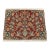 Nain Rug 2’8” X 2′ Red Wool/Silk Vintage Traditional Hand-Knotted Carpet For Sale