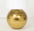 Amazing pair of late 1970's solid brass orb small and large table lamps designed by Karl Springer, in vintage original...