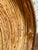 Oversized 35" Vintage Italian Pencil Reed Rattan & Brass Tray For Sale - Image 9 of 10