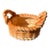 70s Ceramic Bread Roll Woven Bowl For Sale