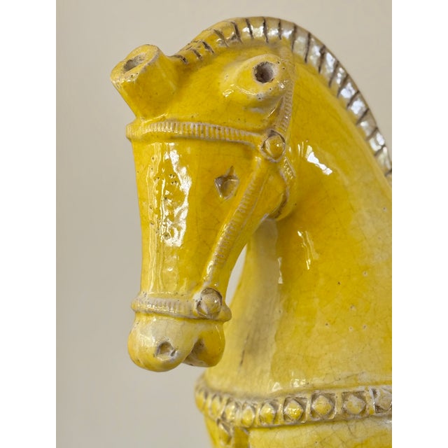 Mid Century Aldo Londi Attributed Glazed Terracotta Horse For Sale - Image 13 of 15
