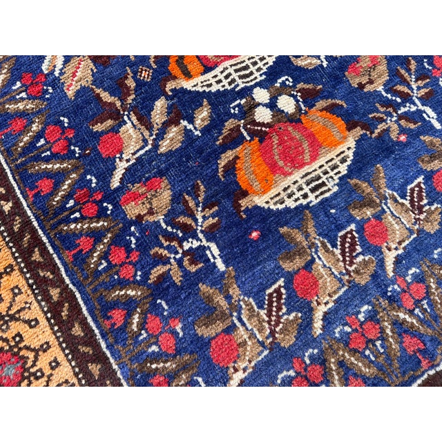 1980s Hand-Knotted Baluchi Tree of Life Pictorial Prayer Wool Area Rug - 2'11" X 5'4" For Sale - Image 5 of 12