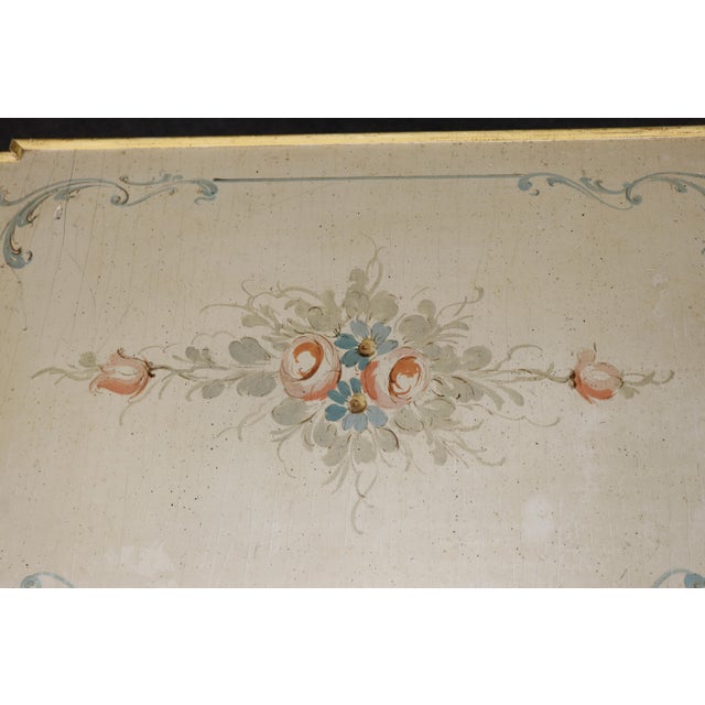 1920's Italian Paint Decorated Venetian Painted Writing Desk For Sale - Image 10 of 13