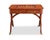 Traditional Vintage Maitland-Smith Leather-Wrapped Regency-Style Games Table W/Brass Paw Feet For Sale - Image 3 of 10