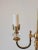 20th Century Brass 2 Light Table Lamp With Shade For Sale In New York - Image 6 of 8