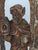 Wood Pair of Mid-Century European Hand-Carved Wood Watchman Figural Relief Panels, Brown For Sale - Image 7 of 12