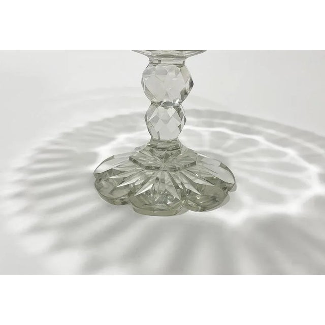 19th Century Crystal Footed Turnover Bowl For Sale - Image 8 of 9