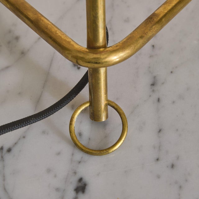 1950s Petite Italian Red Enamel Table Lamp by Stilux For Sale In Chicago - Image 6 of 11