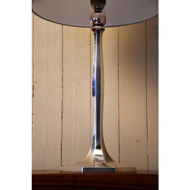Swedish Silverplate Table Lamp from Herman Bergmans Konstgjuteri, 1920s For Sale - Image 13 of 18
