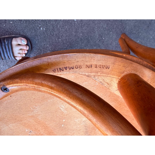 Mid 20th Century Mid 20th Century Pair of Bistro Style Bentwood Dining Chairs Made in Romania For Sale - Image 5 of 15