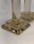 Pair of Vintage Crystal and Silver-Plated Column Candlesticks For Sale - Image 4 of 7