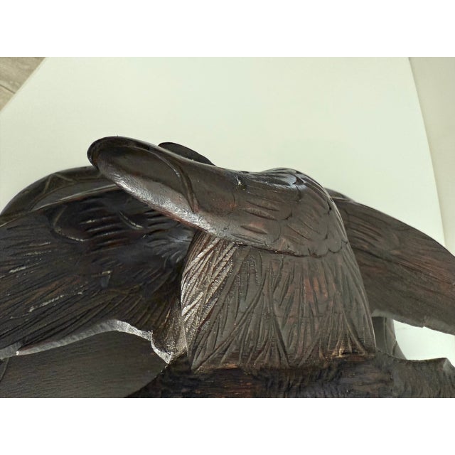 Brown Antique Black Forest Eagle Wall Shelf For Sale - Image 8 of 10