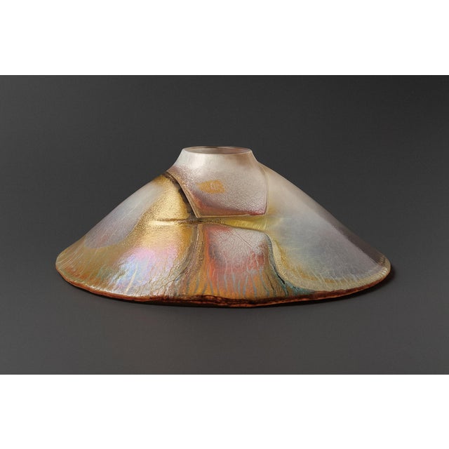 Iridescent Stretch Bowl — Robert Coleman (1989) For Sale - Image 4 of 4