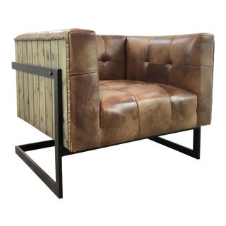 Vintage Used Leather Club Chairs Chairish