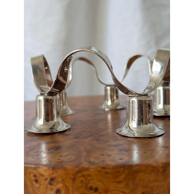 Antique Georgian Silver Plated Circular Waveform Candleholder by Charles Wright For Sale - Image 9 of 10
