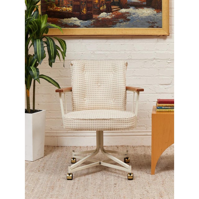 1970’s Oak Office Chair For Sale In Los Angeles - Image 6 of 10
