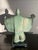Austin Productions Japanese Noh Dancer Sculpture in Verdigris Finish, Circa 1981 For Sale - Image 11 of 12