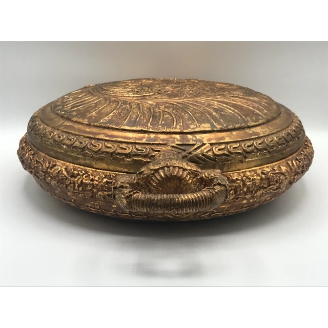 A fabulous Vintage pocket watch style decorative table top accent accessory by Hilda Flack Designs. Beautiful carving...