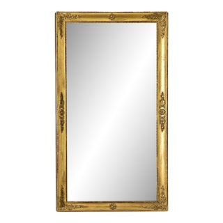 French 19th Century Empire Gold Gilt Mirror For Sale