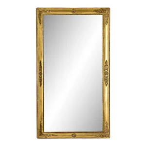 French 19th Century Empire Gold Gilt Mirror