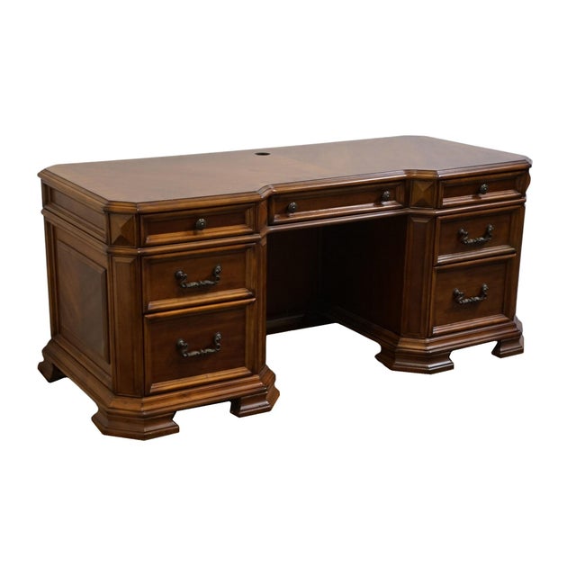 HOME MERIDIAN Samuel Lawrence Cherry Traditional Contemporary 71" Computer Desk / Credenza 31.5" High 71.5" Wide 32" Deep...