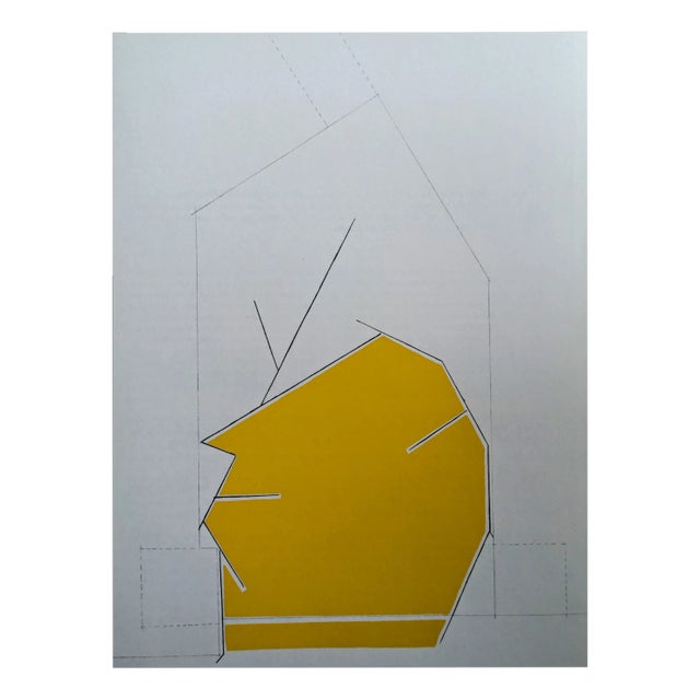 Pablo Palazuelo, Abstraction in Yellow and White, 1970, Original Lithograph For Sale