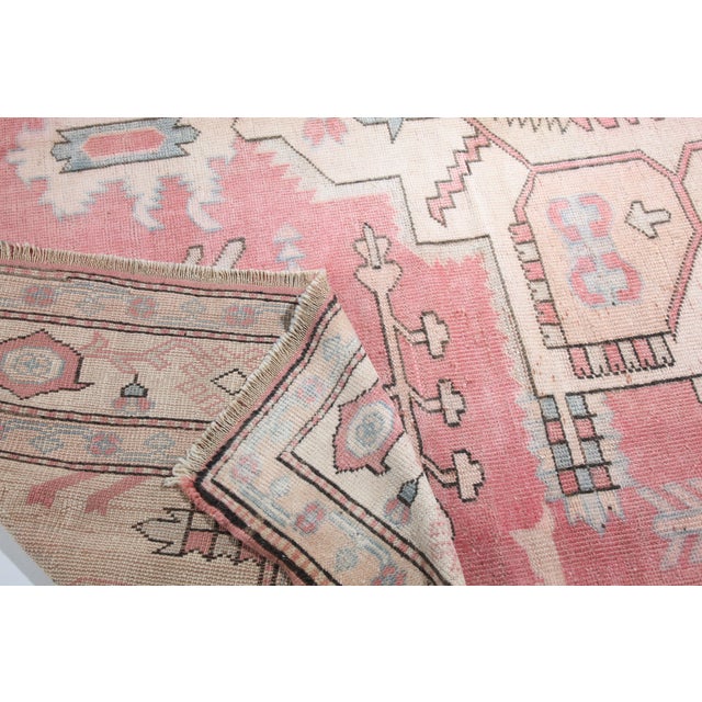 1980s Medallion Design Vintage Turkish Rug Carpet-10' 6'' X 7' 11'' For Sale - Image 4 of 12