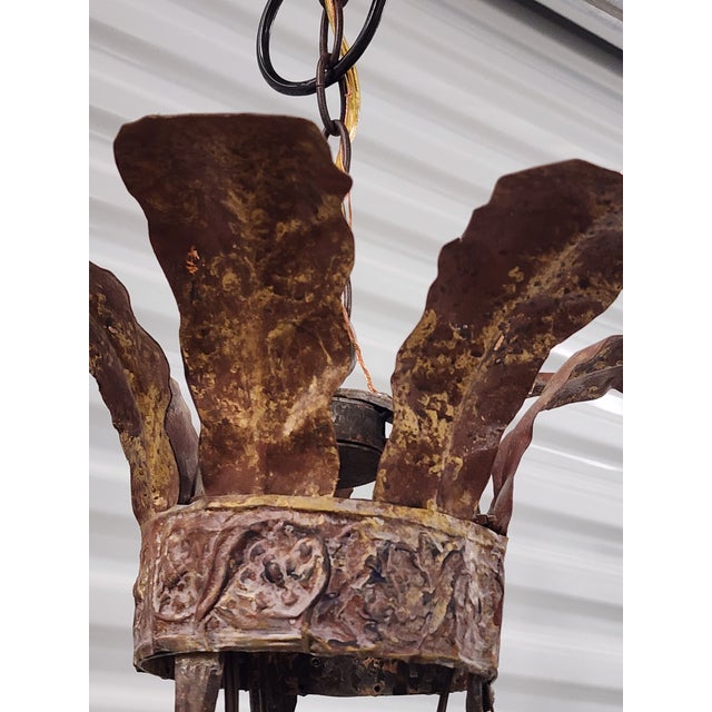 Niermann Weeks Iron & Crystal Chandelier For Sale - Image 13 of 17