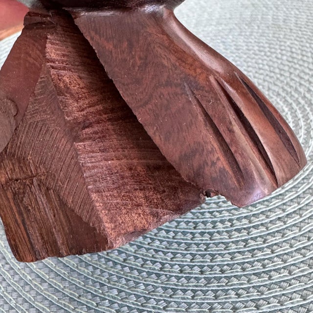 Late 20th Century Hand Carved Eagle / Bird Sculpture For Sale - Image 9 of 9