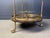 Gold Italian Lacquered Goatskin Serving Bar Cart from Aldo Tura, 1960s For Sale - Image 8 of 12