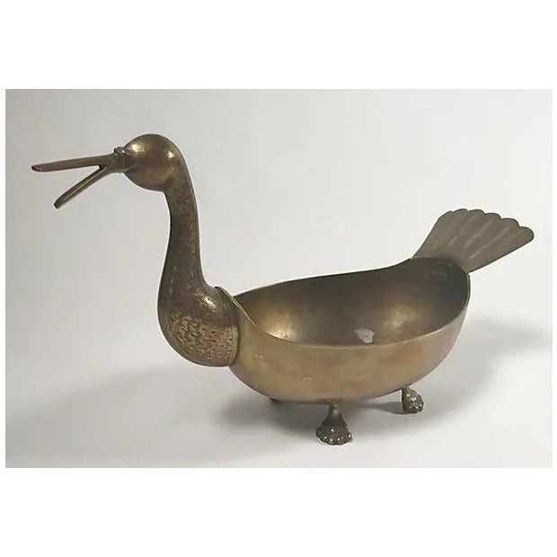 MidCentury Brass Duck Bowl Chairish