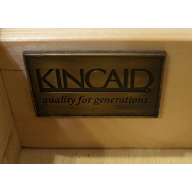 Wood Kincaid Furniture Early American Traditional Style 27" Three Drawer Nightstand W. Cherry Finish 79-141 For Sale - Image 7 of 12