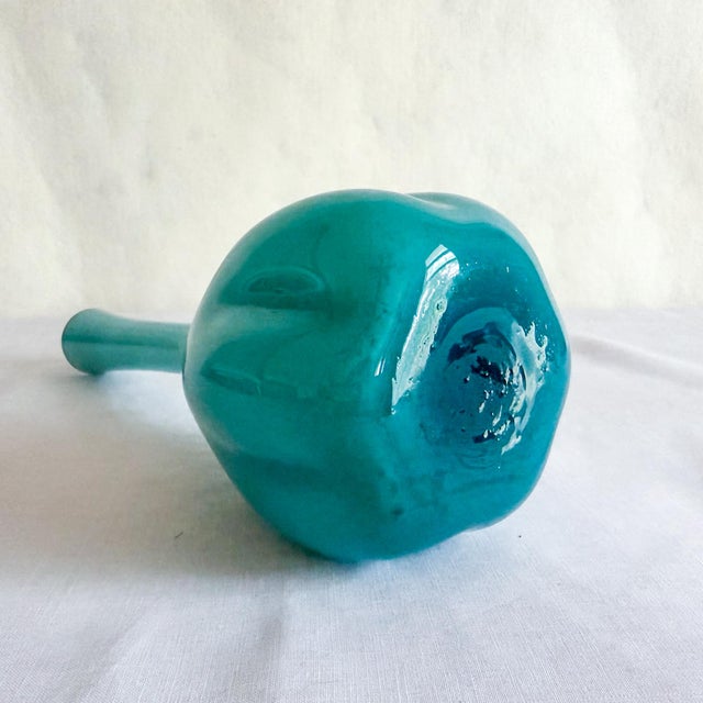 1960s Scandinavian Modern Elme Glasbruk Cased Glass Vase For Sale - Image 10 of 11