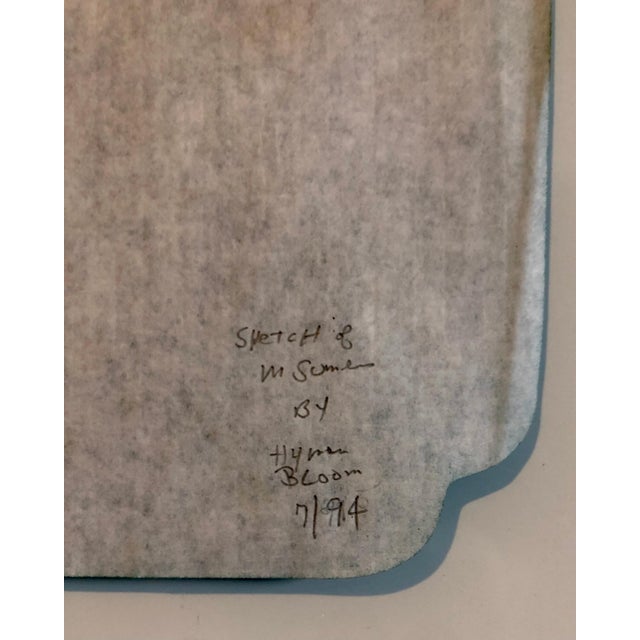 Modern Hyman Bloom, Boston Abstract Expressionist Hyman Bloom Original Pencil Drawing Martin Sumers For Sale - Image 3 of 8