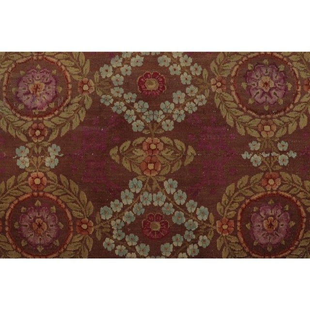 Art Deco Vintage Art Deco Wool Runner by Rug & Kilim, France, 1950–1959 For Sale - Image 3 of 9