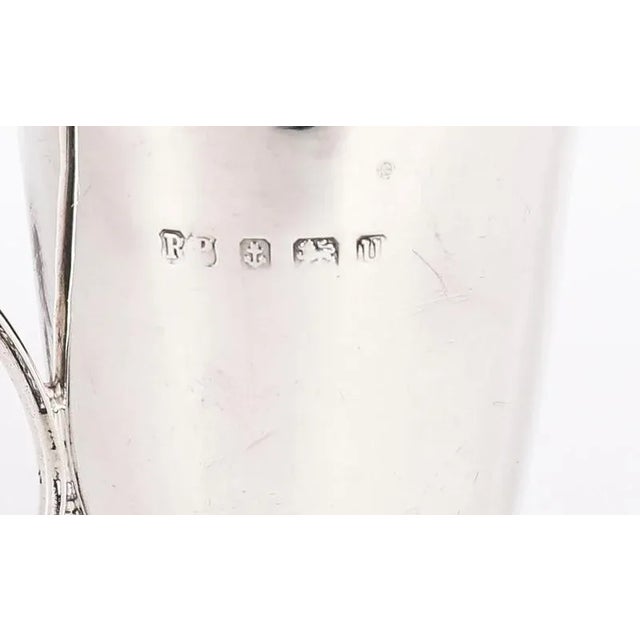 Cream Antique George V Silver Cream Jug from Robert Pringle & Sons, 1919 For Sale - Image 8 of 13