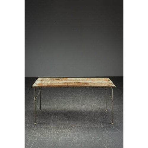 Brown Modernist Table by Wim Rietveld for Gispen For Sale - Image 8 of 15