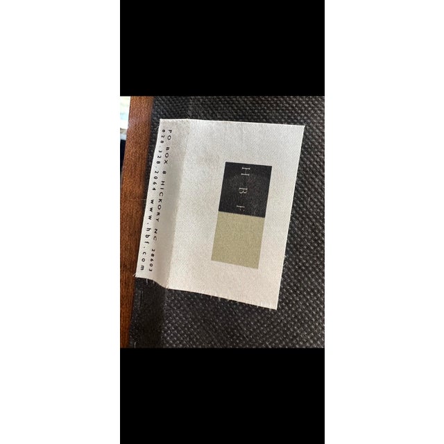 Pair of Contemporary Armchairs by HBF – Walnut Frames & Geometric Upholstery, 2000 For Sale - Image 10 of 10