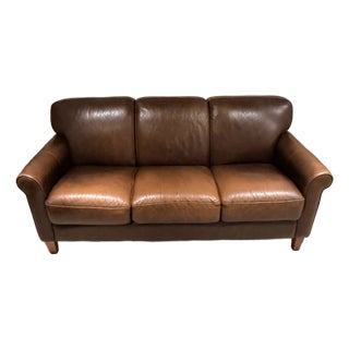 Chateau D’Ax Leather Sofa For Sale