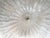 Murano Traditional Italian White Graniglia" Budino"Murano Glass Flush Mount in 70' Style For Sale - Image 4 of 10