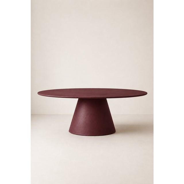 Contemporary Evo Microconcrete Dining Table by Andrea Toffanin for Hood - Back & Forth Design For Sale - Image 3 of 6
